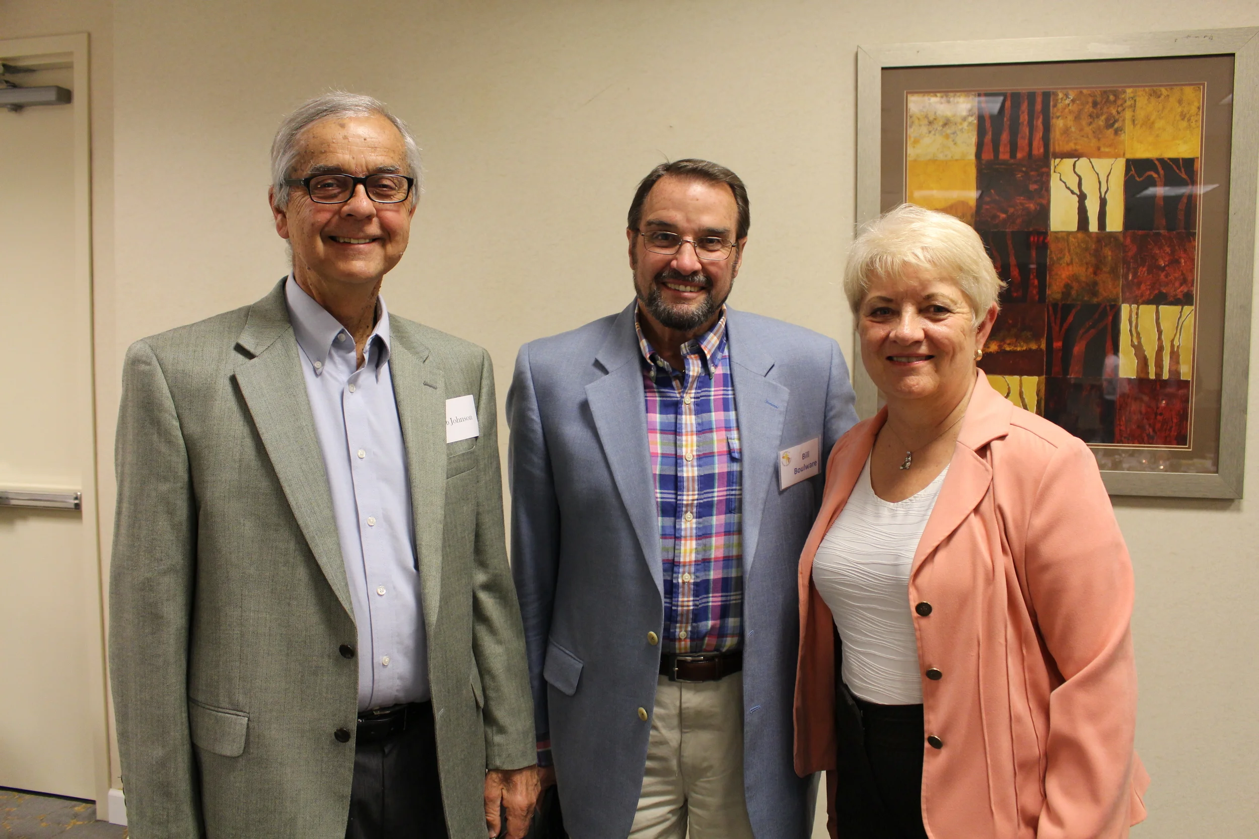 Bob Johnson, Board Treasurer William Boulware, and Daystar U.S. Executive Director Kathleen Johnson