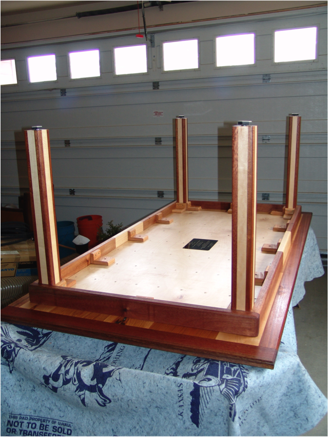 The legs are assembled.