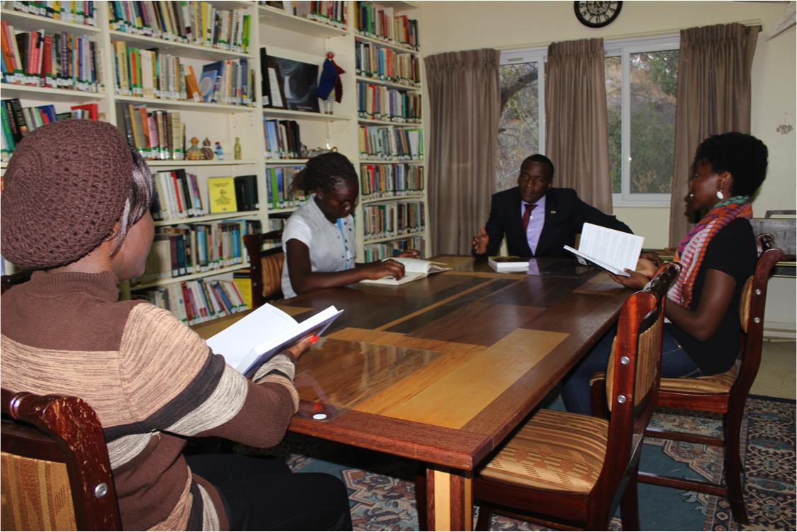 The 200 lbs. (90 kilo) table was shipped to Nairobi in 2012 and now sits in Dr. and Mrs. Smith’s conference room in their home.