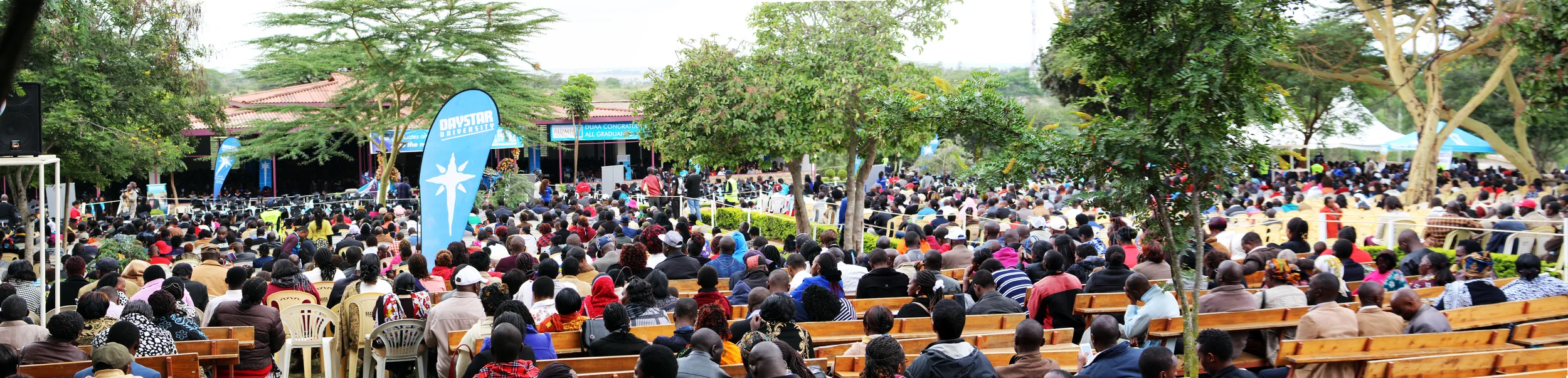 An estimated 10,000 people attended Daystar's 2016 graduation ceremony.