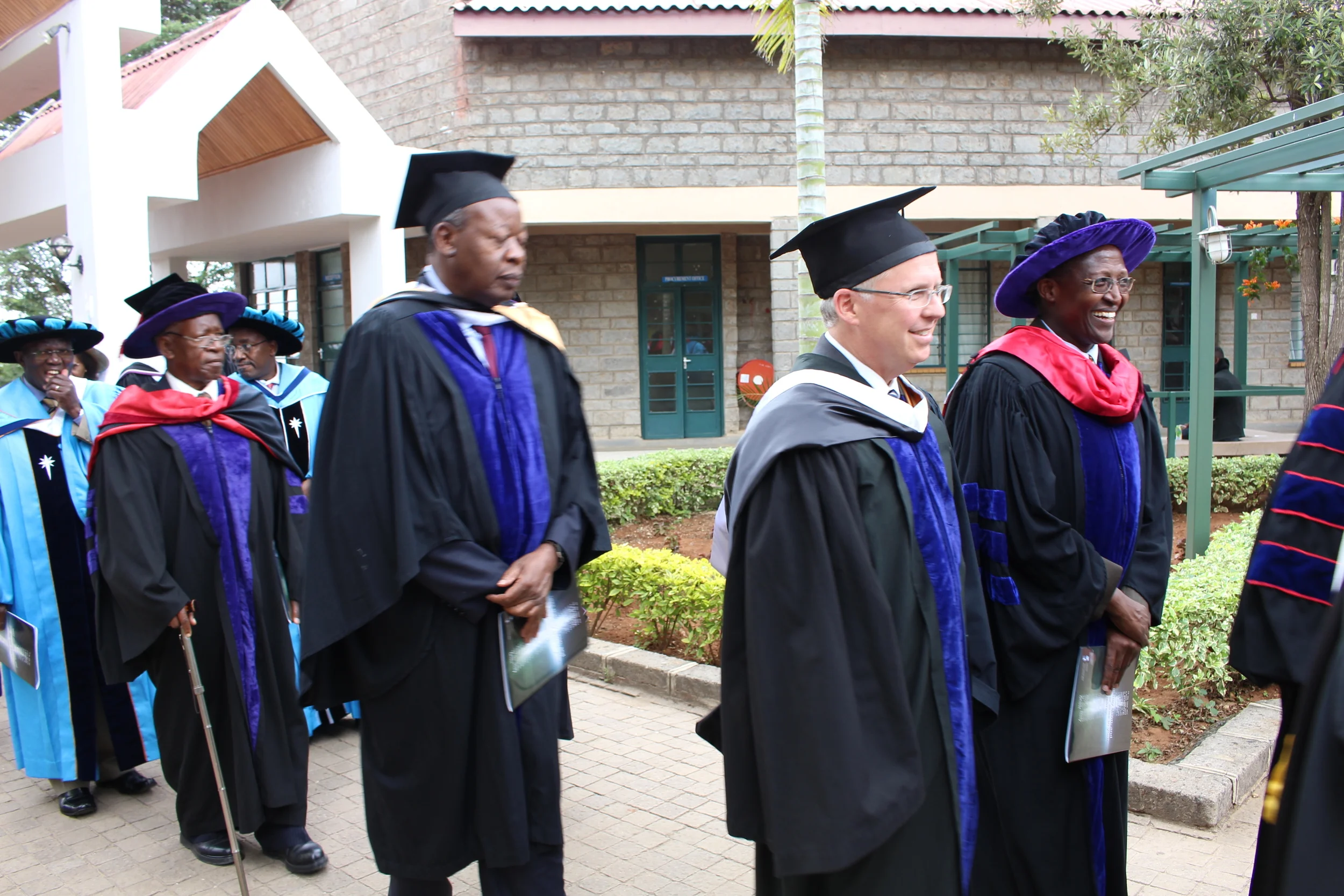 Jon walked with other dignitaries in the faculty and academic procession at the graduation ceremony.