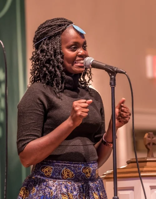 Afrizo singer Carol excitedly shares that her dream is to start a school for street children and orphans so that they too can understand their worth to God and their role in society.)