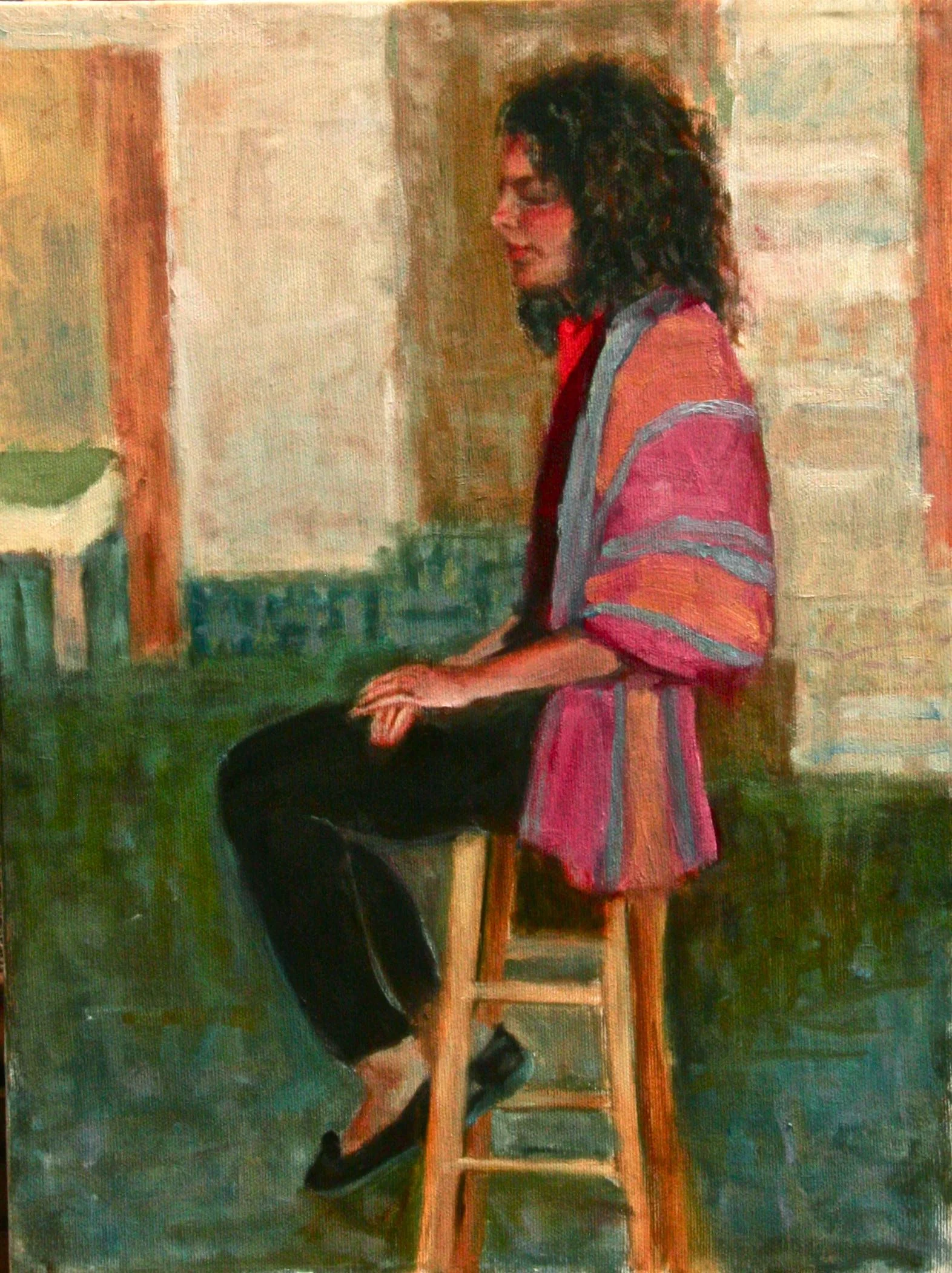 Woman on Stool