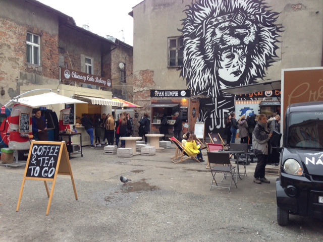 Kraków Poland_street food trucks Jewish Quarter.JPG