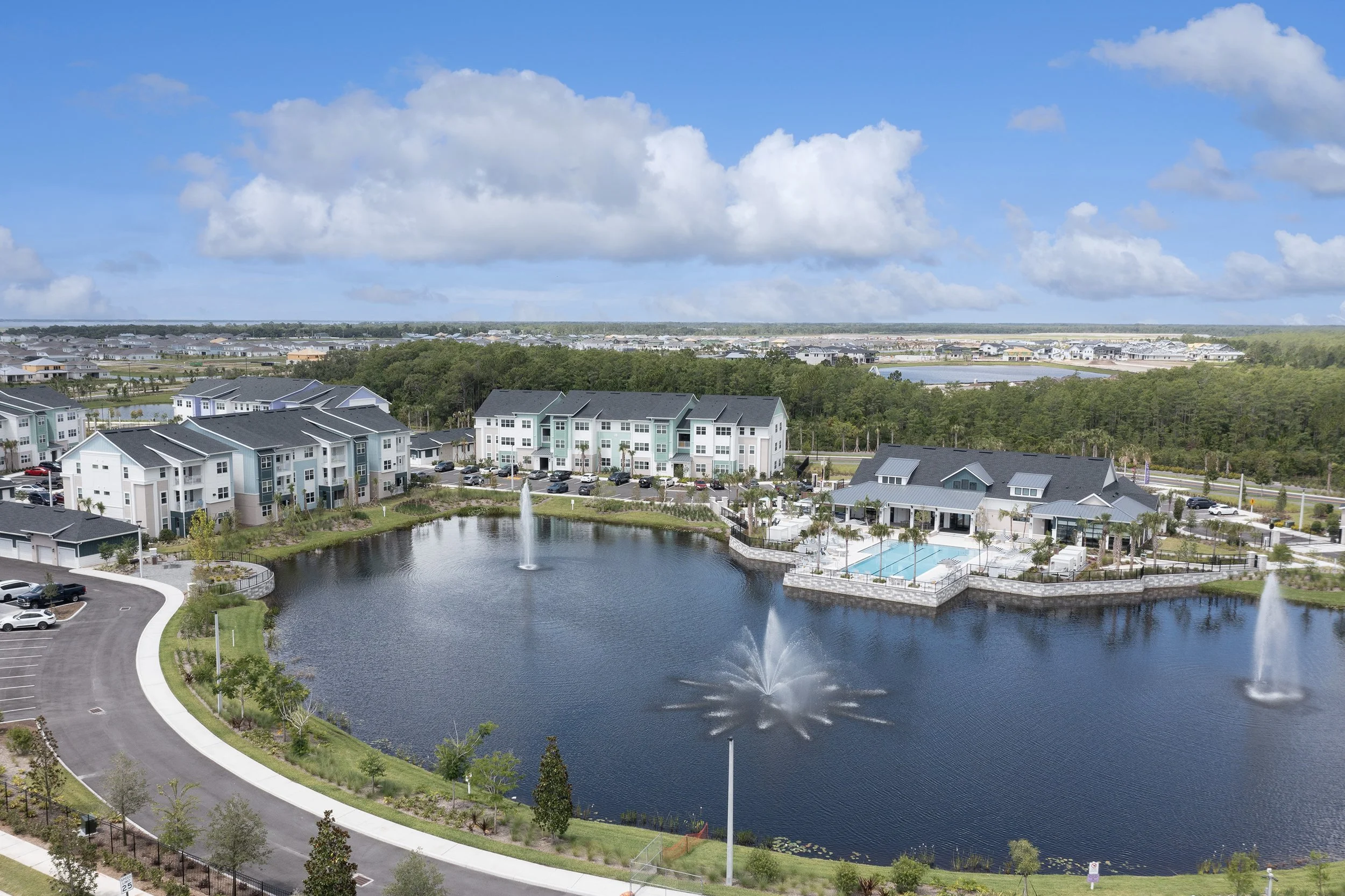 Aerial photo of Concorde Apartments in Lake Nona, FL