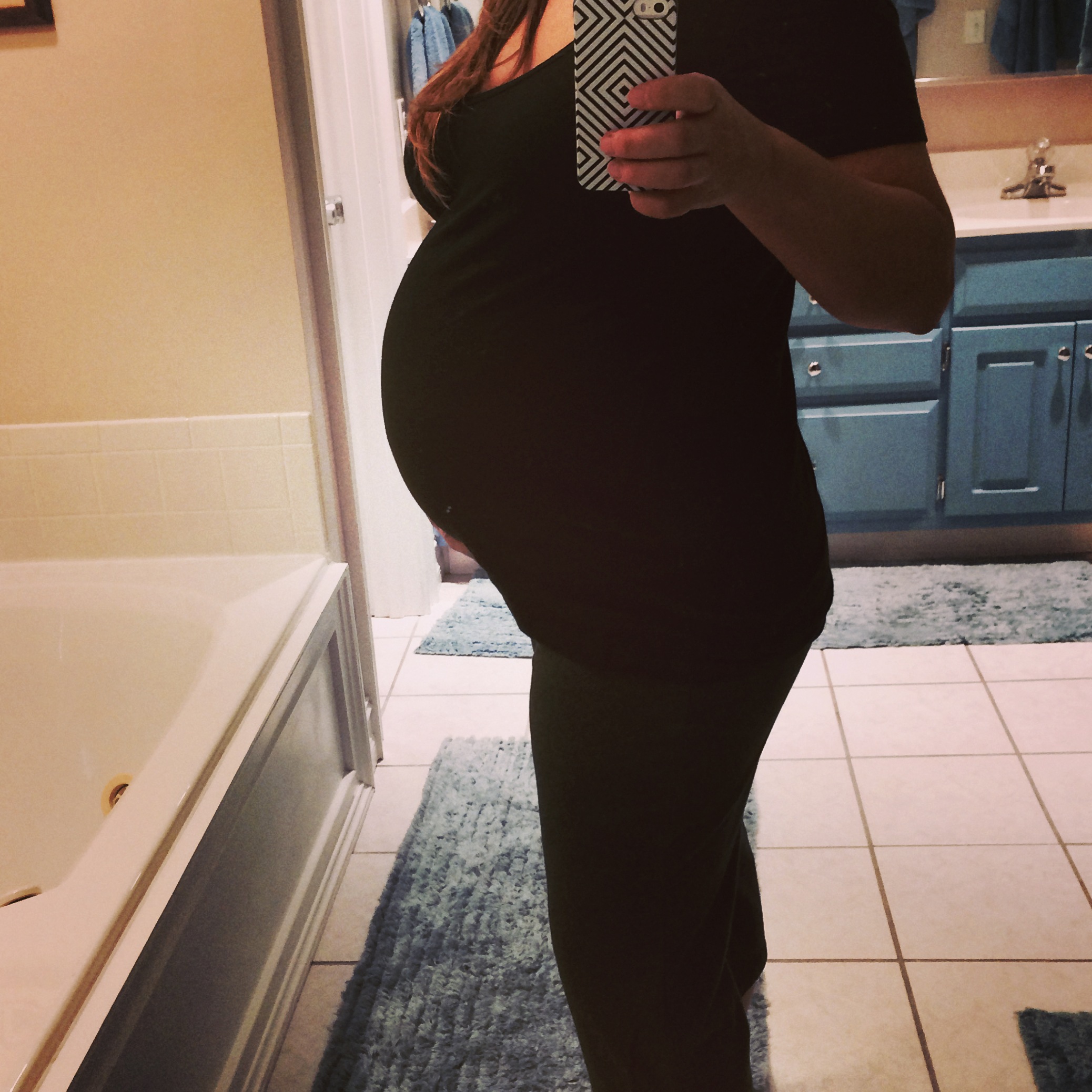 a week before Mason was born...