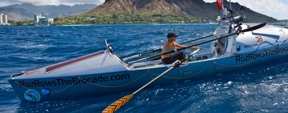 Roz is the first woman to row solo across the Atlantic, Pacific and Indian Oceans. Thanks to her book "Stop Drifting, Start Rowing" I became aware of the Great Pacific Garbage Patch which has caused me to rethink my use of products and recycling. 