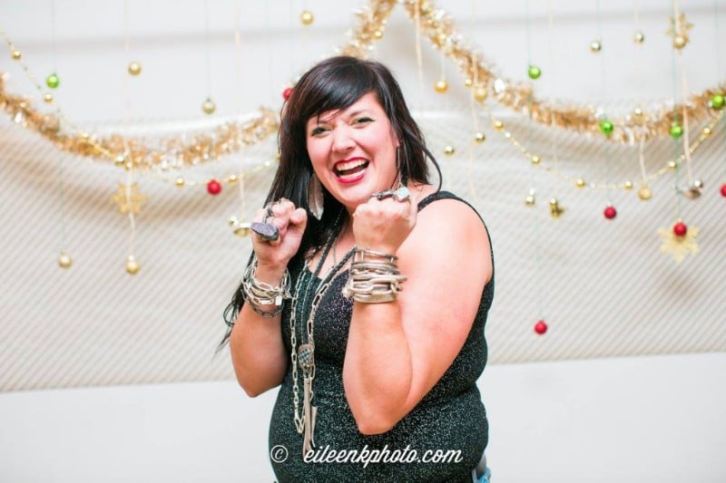 Betty rocking it with her killer jewelry!