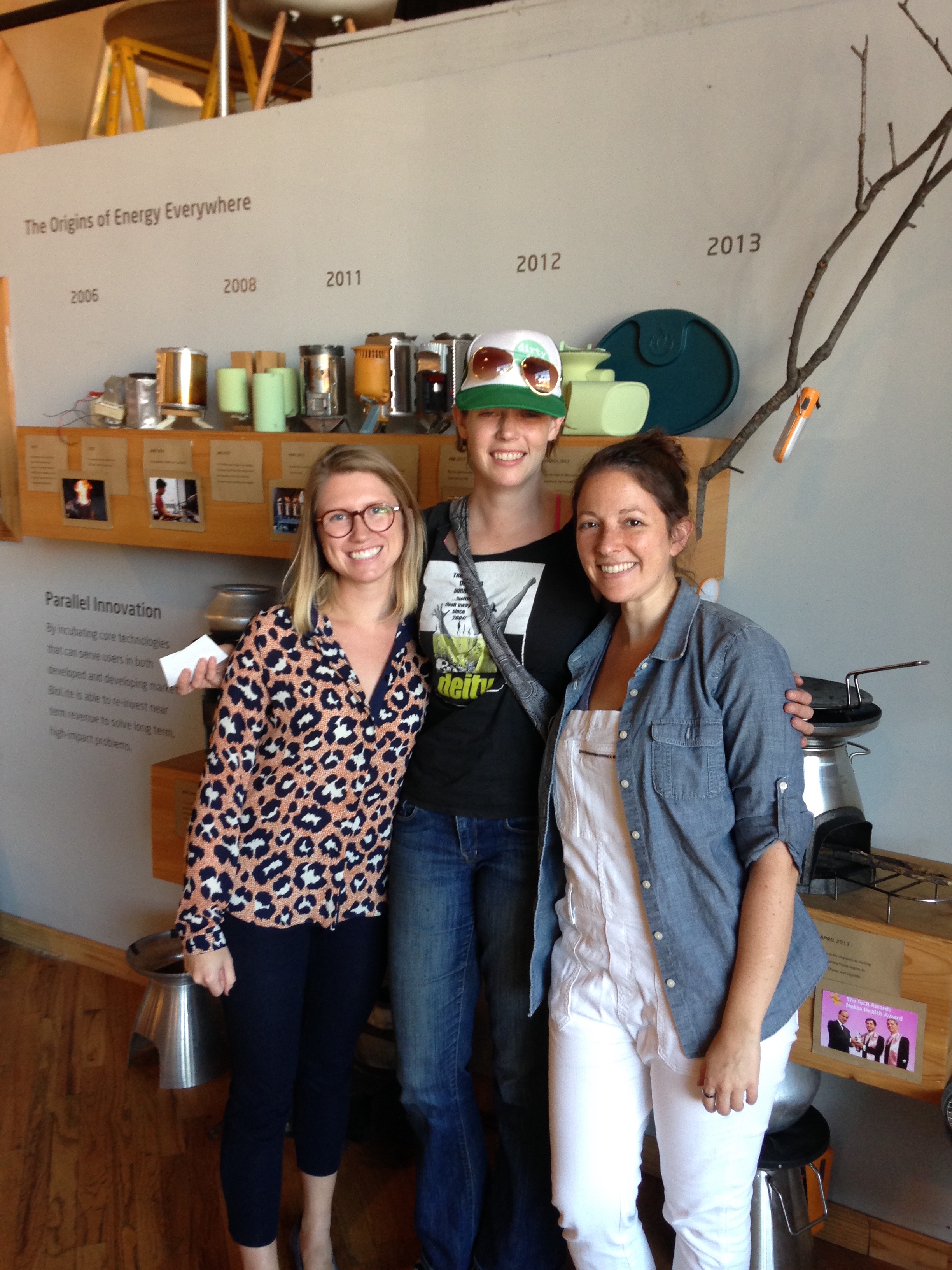 Hanging with the Biolite Crew during my fall visit to NYC.