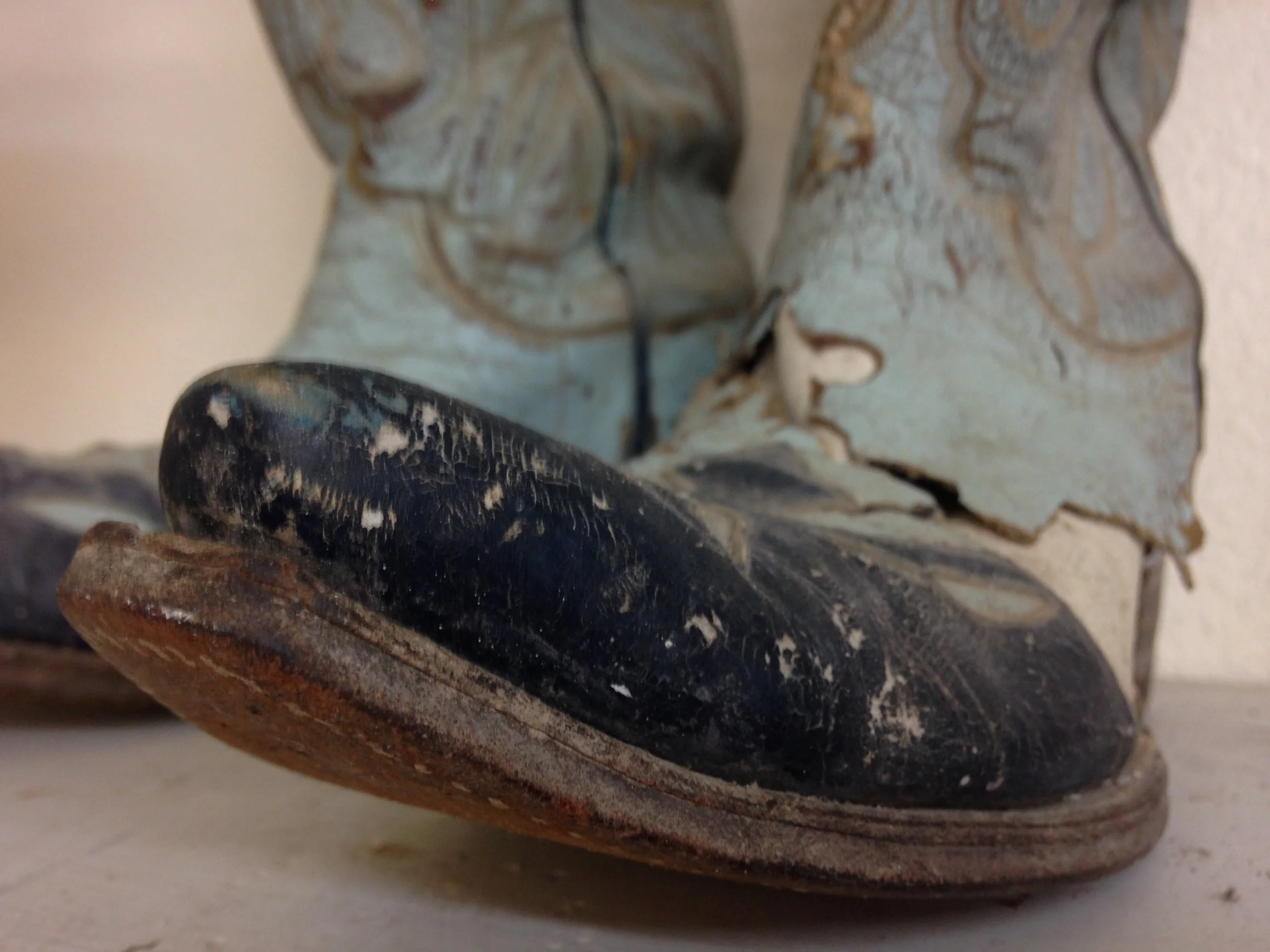 Carol's cowgirl boots from when she was 21 years old!! Yep, she's an ass kicker!!!