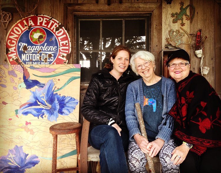 My visit last December to Texas to see fellow adventurers Carol (center) and Alice (right).