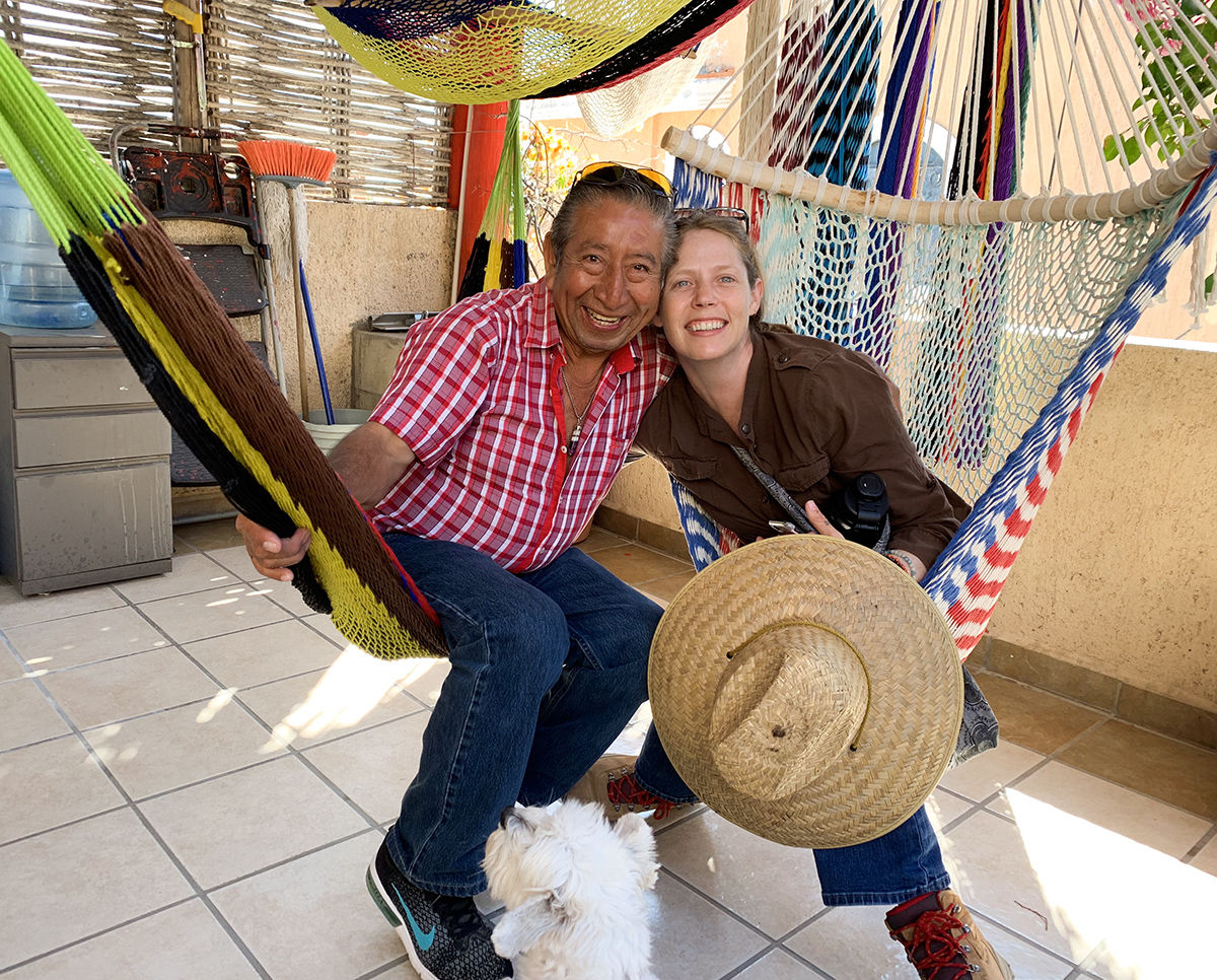 Shop owner Pepe, sharing stories with Alice and me. Getting to know the locals, what traveling is all about!