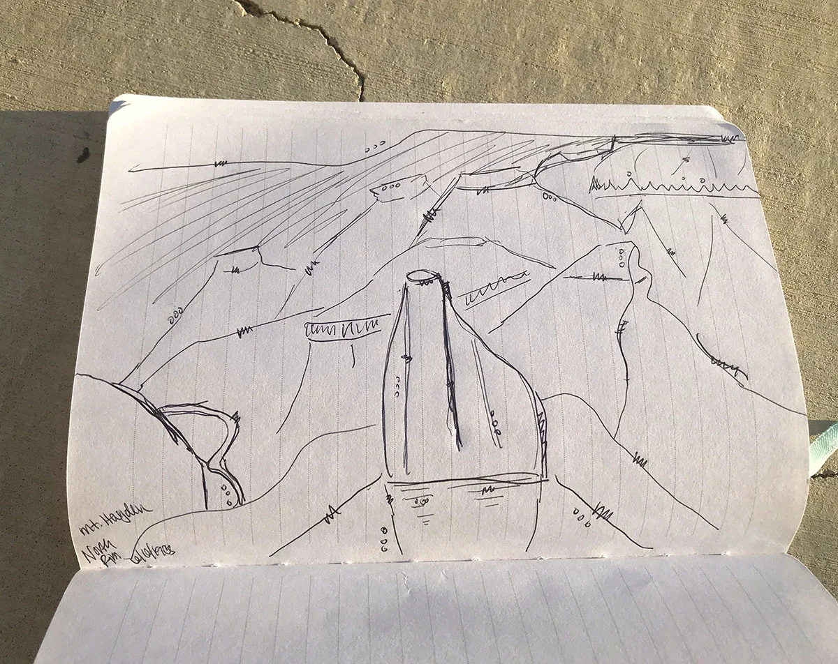 Drawing of Mt. Hayden