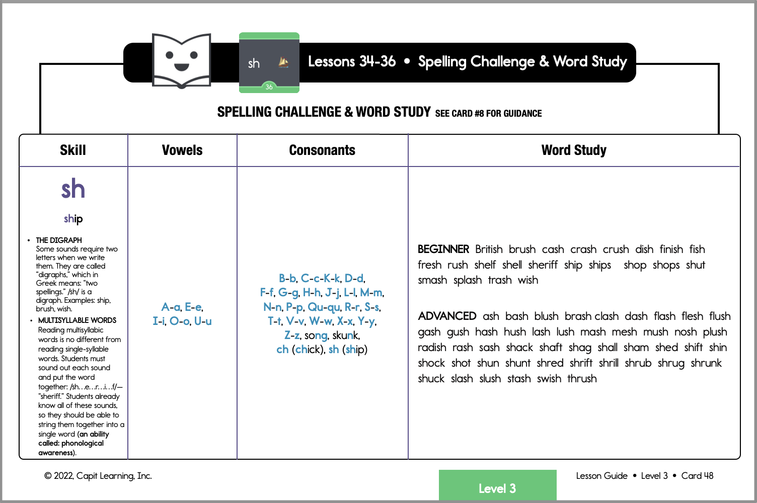 Phonics Lesson Guides — Capit Learning
