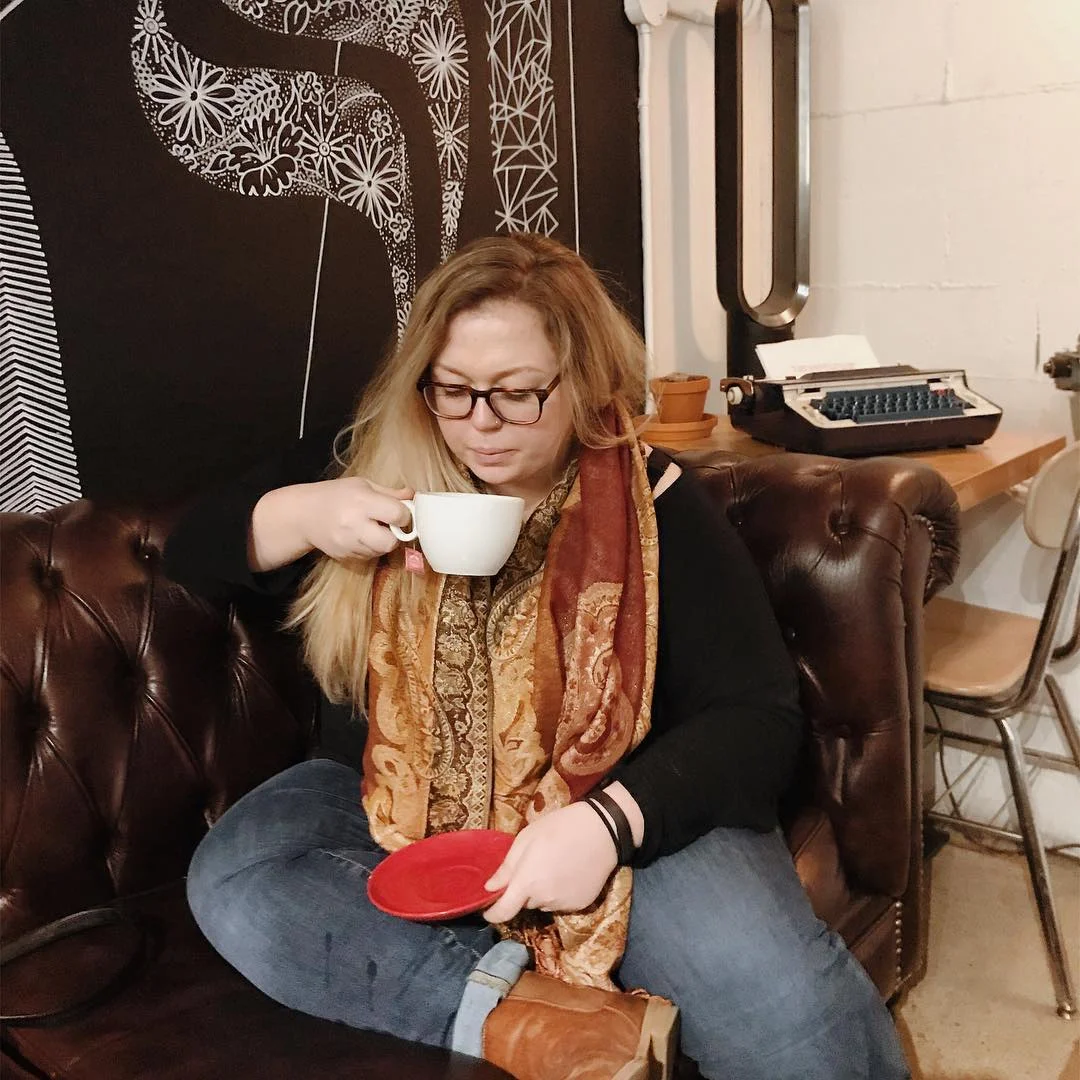 Sipping tea...