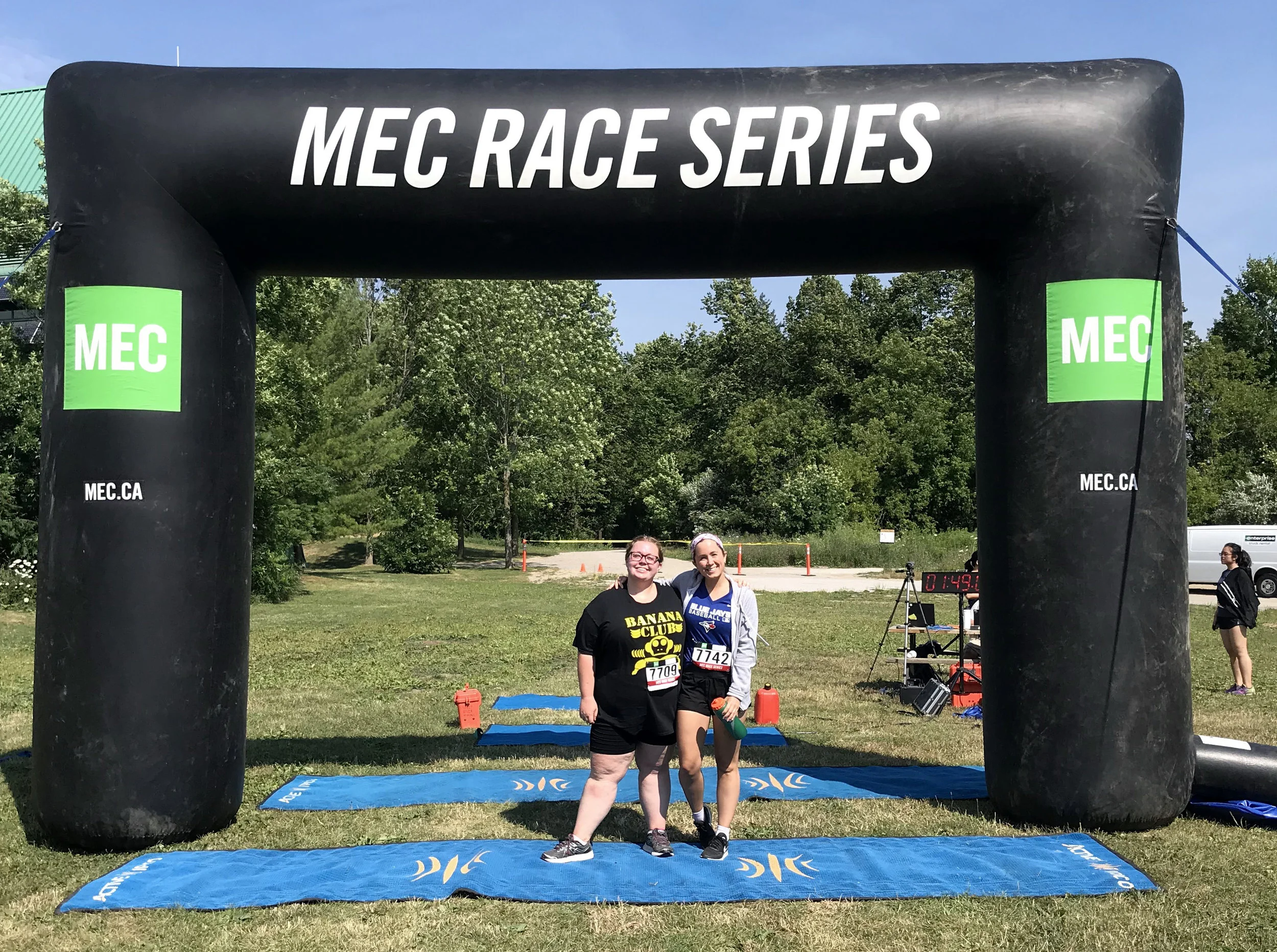 Charlotte and I basking in the glory of our victories. (Btw she absolutely kicked this race's ass.)