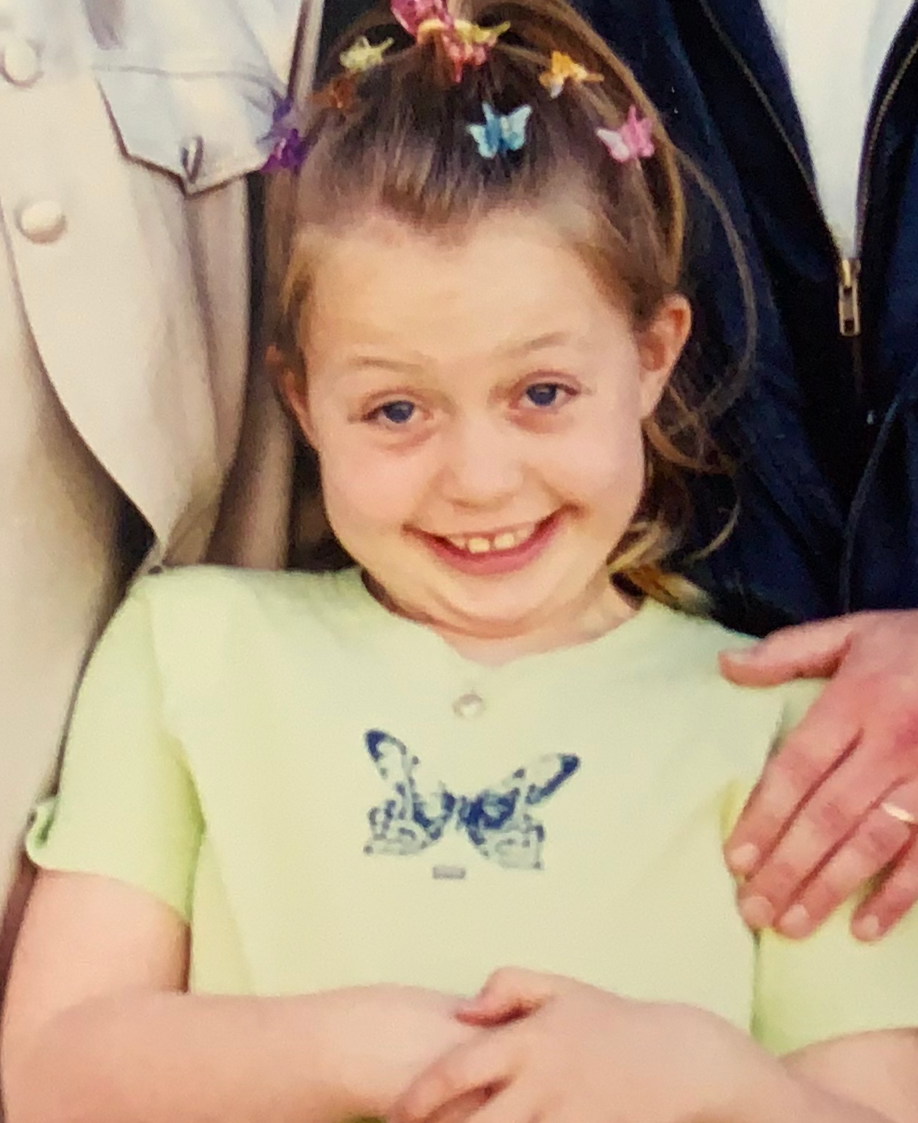 Anna Cunningham as a child