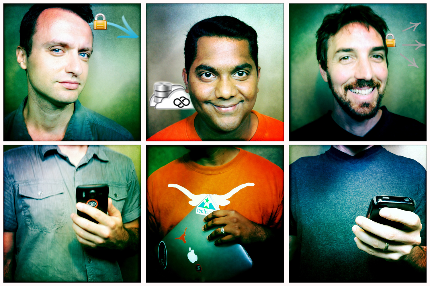   These folks do back-end support for mobile apps - so I photographed them using an iPhone  