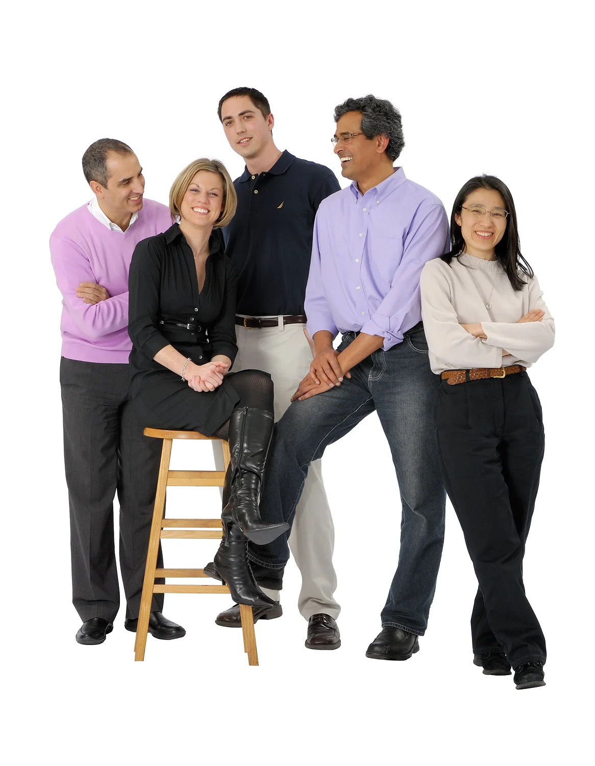 A truly happy team can pose themselves
