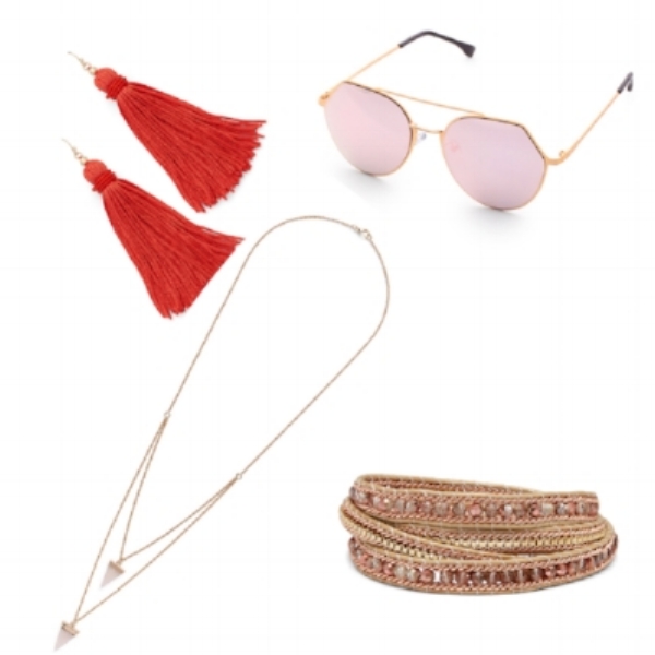 Shop these jewelry pieces from my sponsor, Rocksbox . And you can find these sunglasses and more over at Make Me Chic .