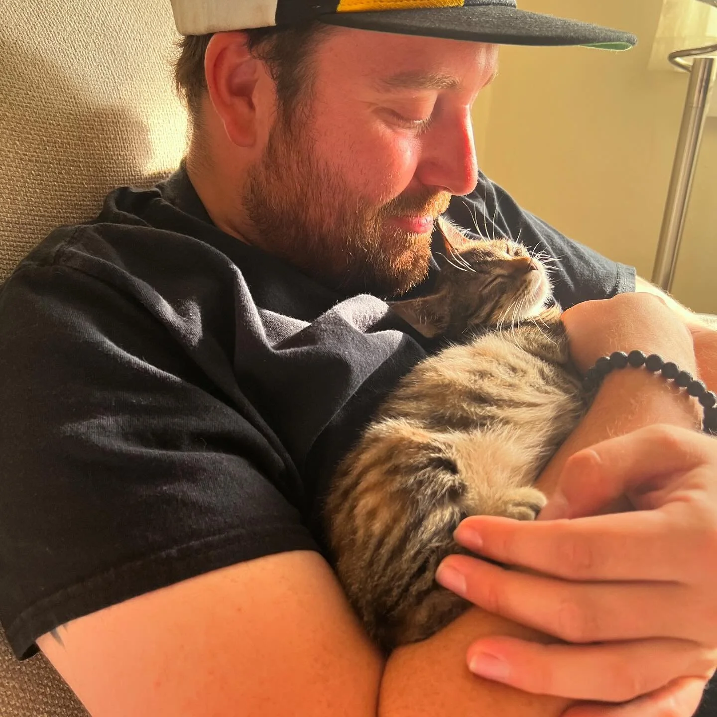 Daddy&rsquo;s girl and mummy&rsquo;s boy 🖤💕🐱 (also adding Espresso to this because all three of them seem to love this song when I sing it to them 😂)
.
.
.
.
.
#catlover #catdad #catmum