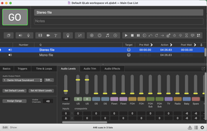 QLab Setup — Gareth Fry - Sound Design