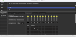 QLab Setup — Gareth Fry - Sound Design