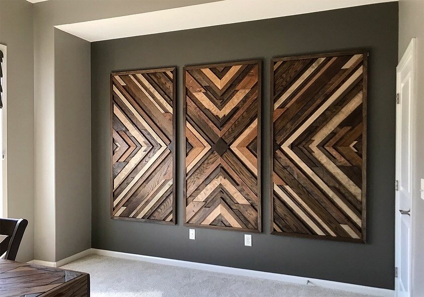 pattern wall hanging - wood