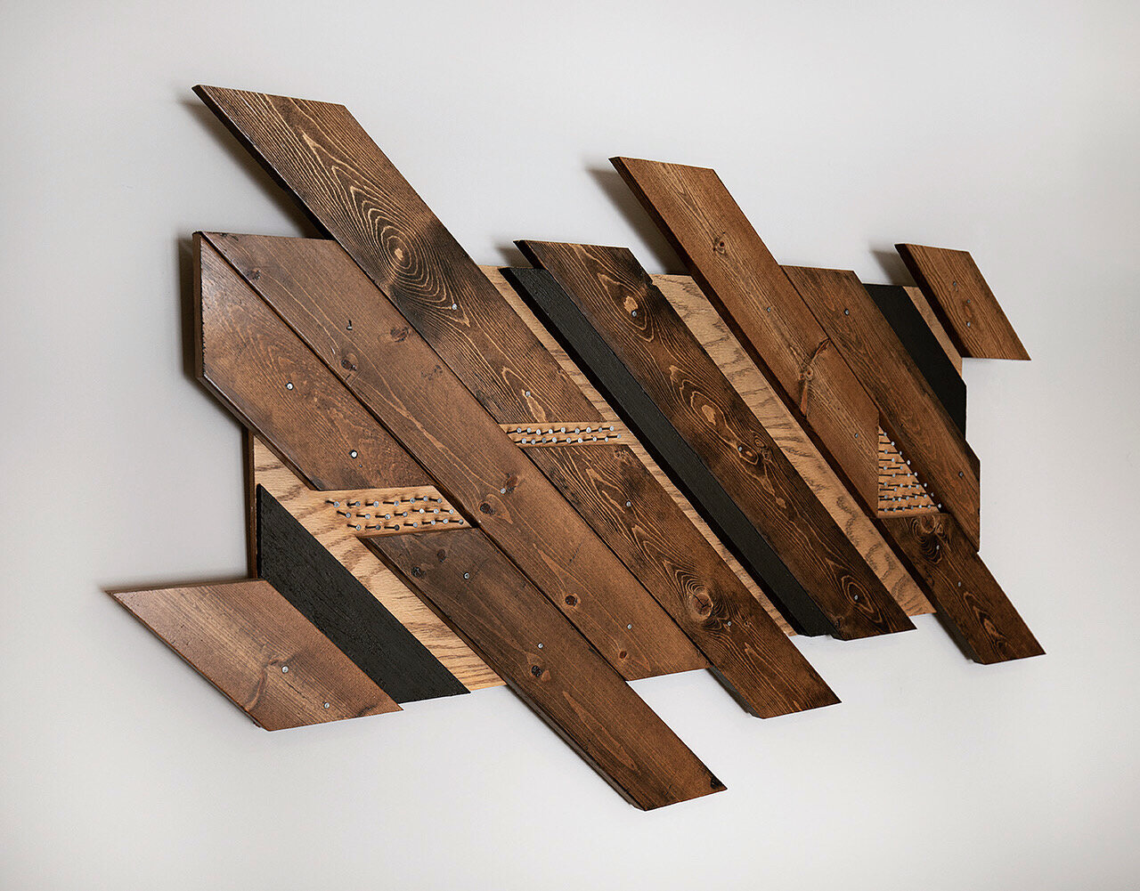 abstract wall hanging - wood