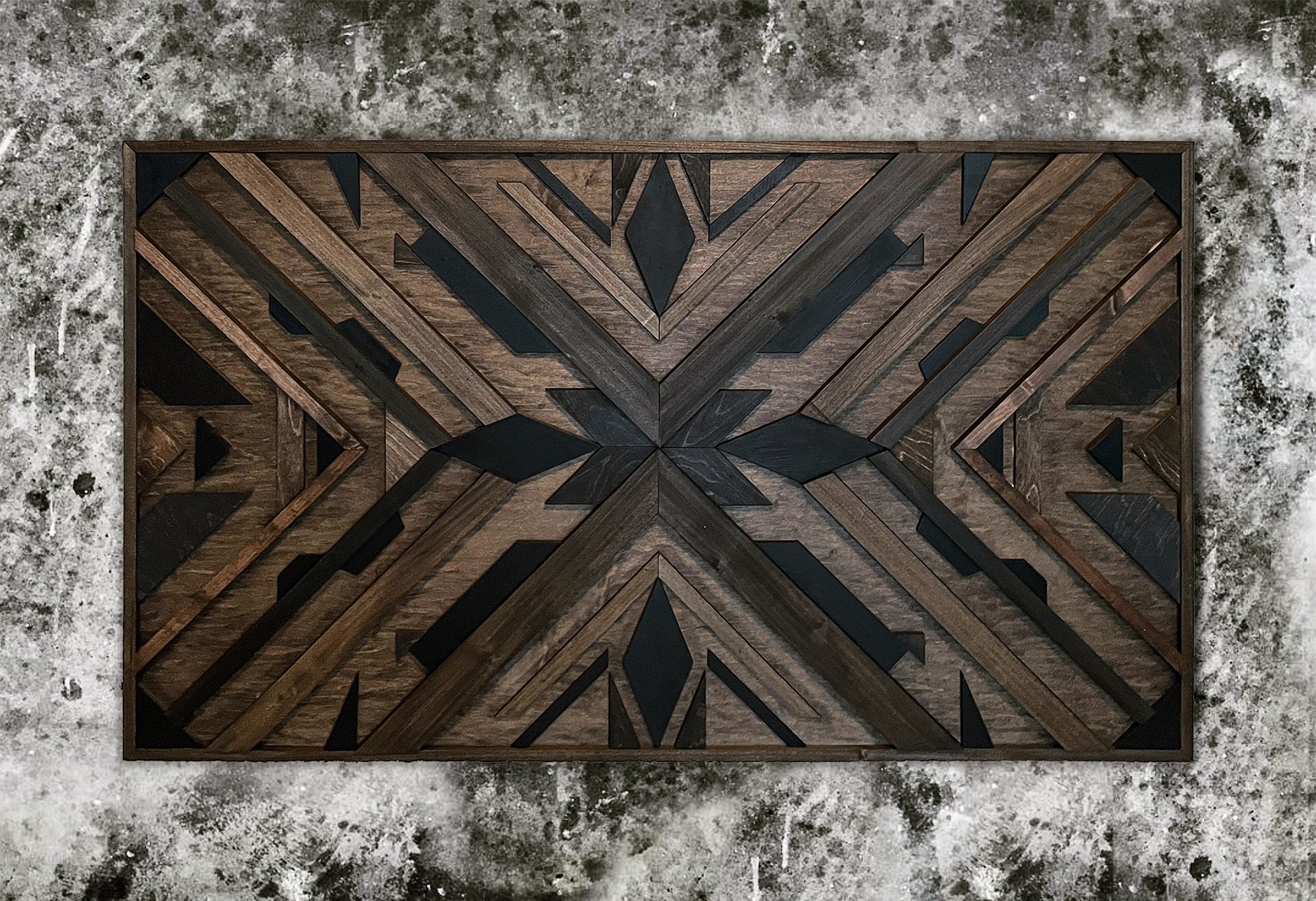 pattern wall hanging 41" x 70" – wood