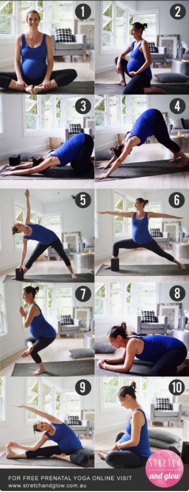 View of 7 PRENATAL YOGA BASICS FOR BEGINNERS — Stretch & Glow Yoga