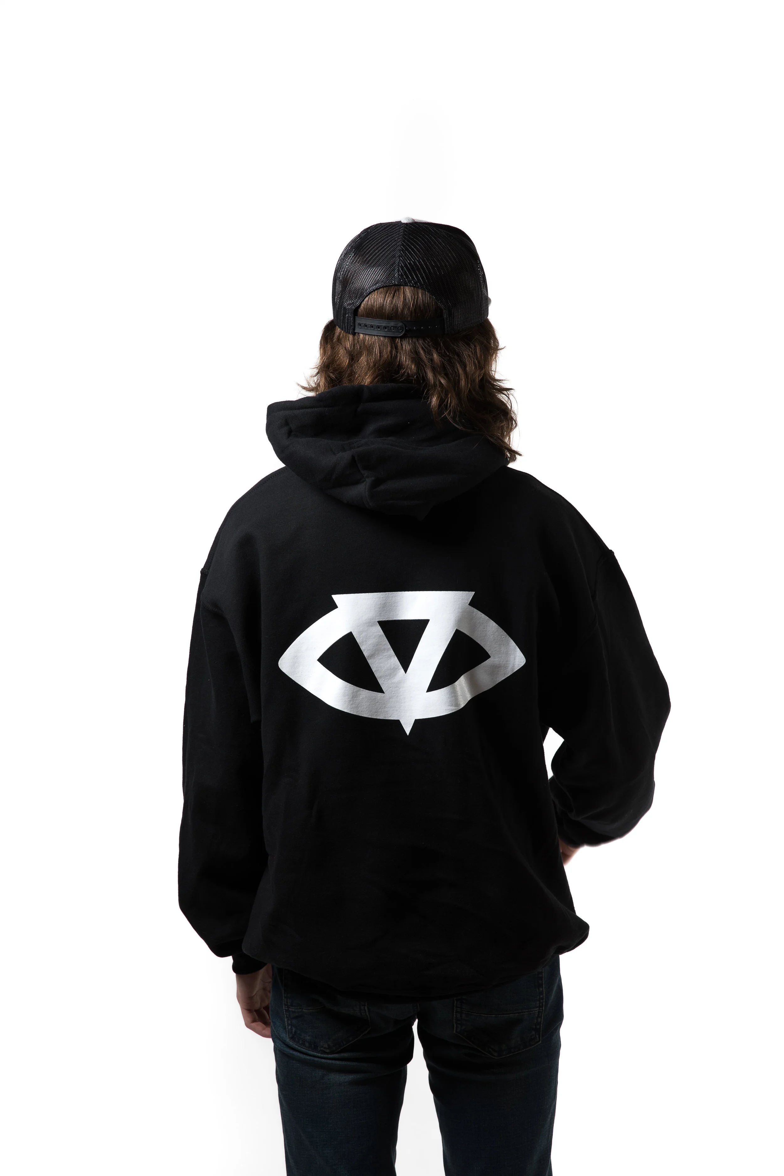Black Hoodie w/ Front & Back Print