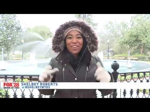 Savannah sees historic snowfall