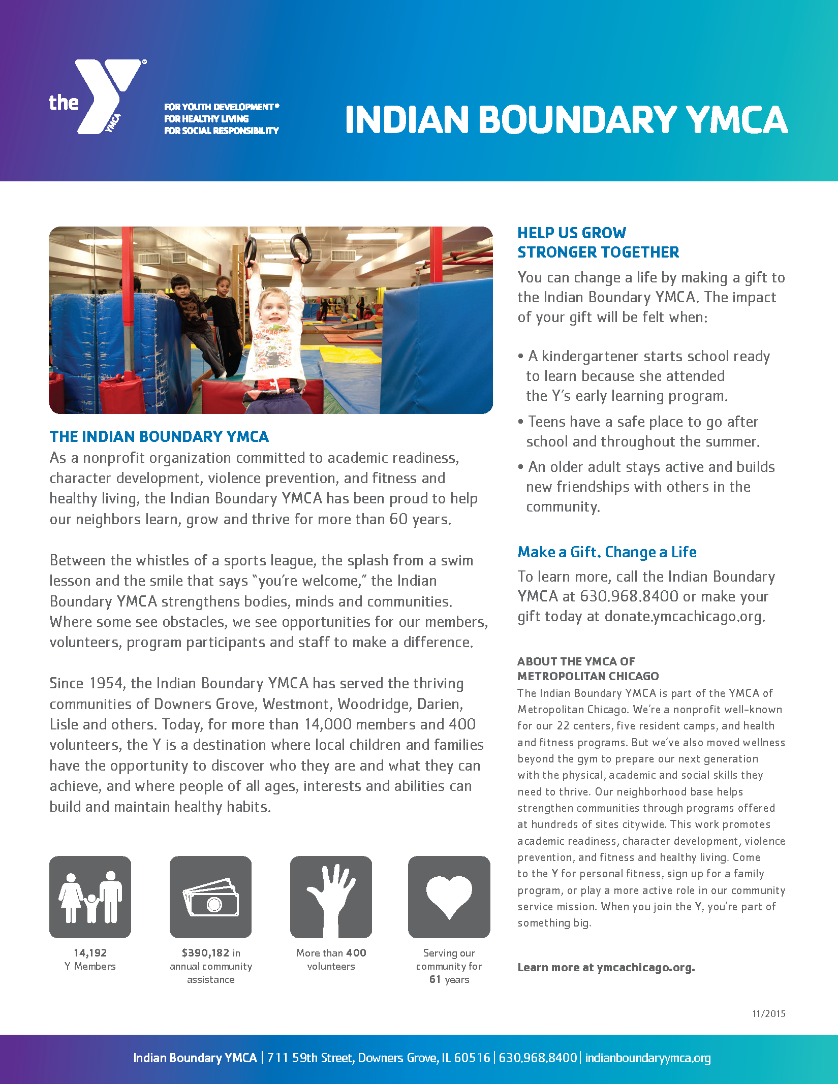 Indian Boundary YMCA one-sheet, side 2