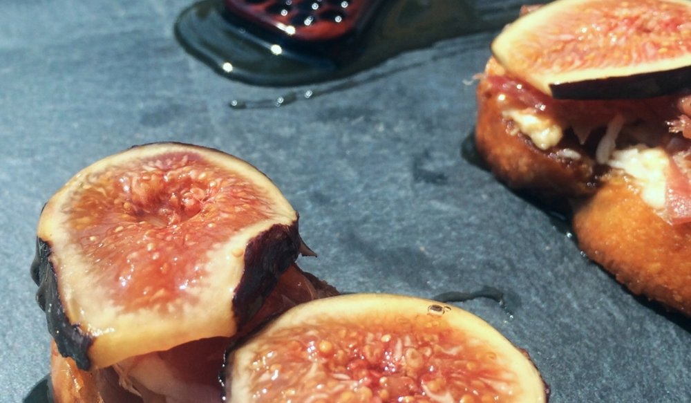 A Fig Toasts Honey & Scamorza — Ferndale Farmstead