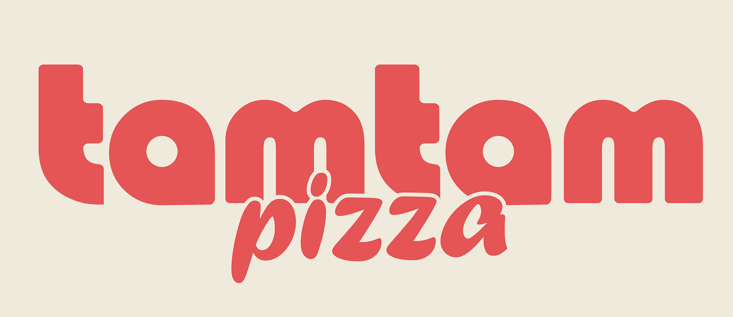 tamtam pizza logo in red
