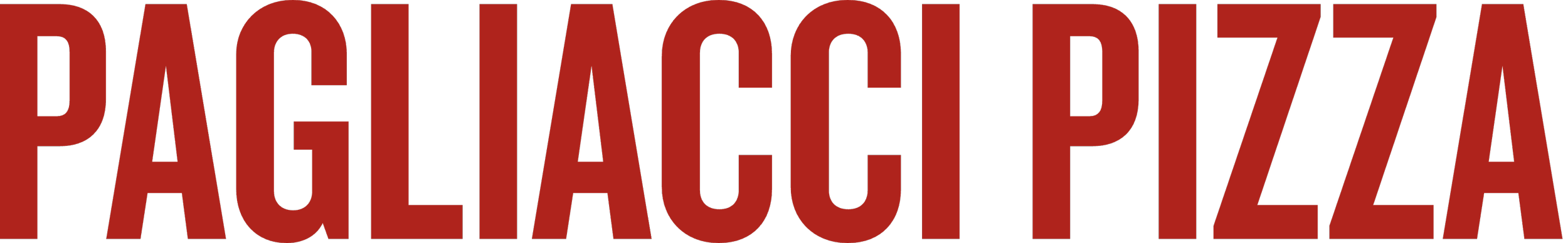 Pagliacci Pizza logo in red