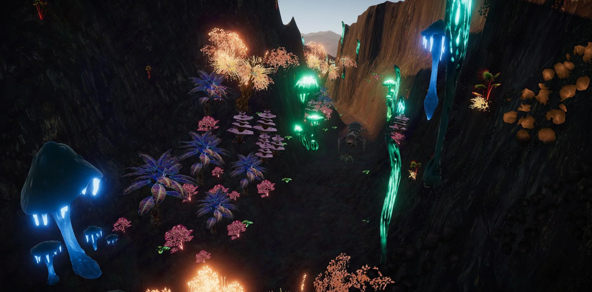 We love the strange alien glow from these alien trees.