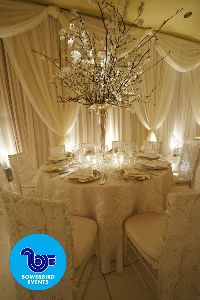 White Crushed Sheer with White Velour Backing