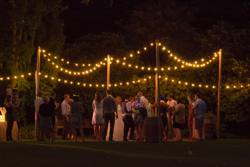 String Lights over dance floor
