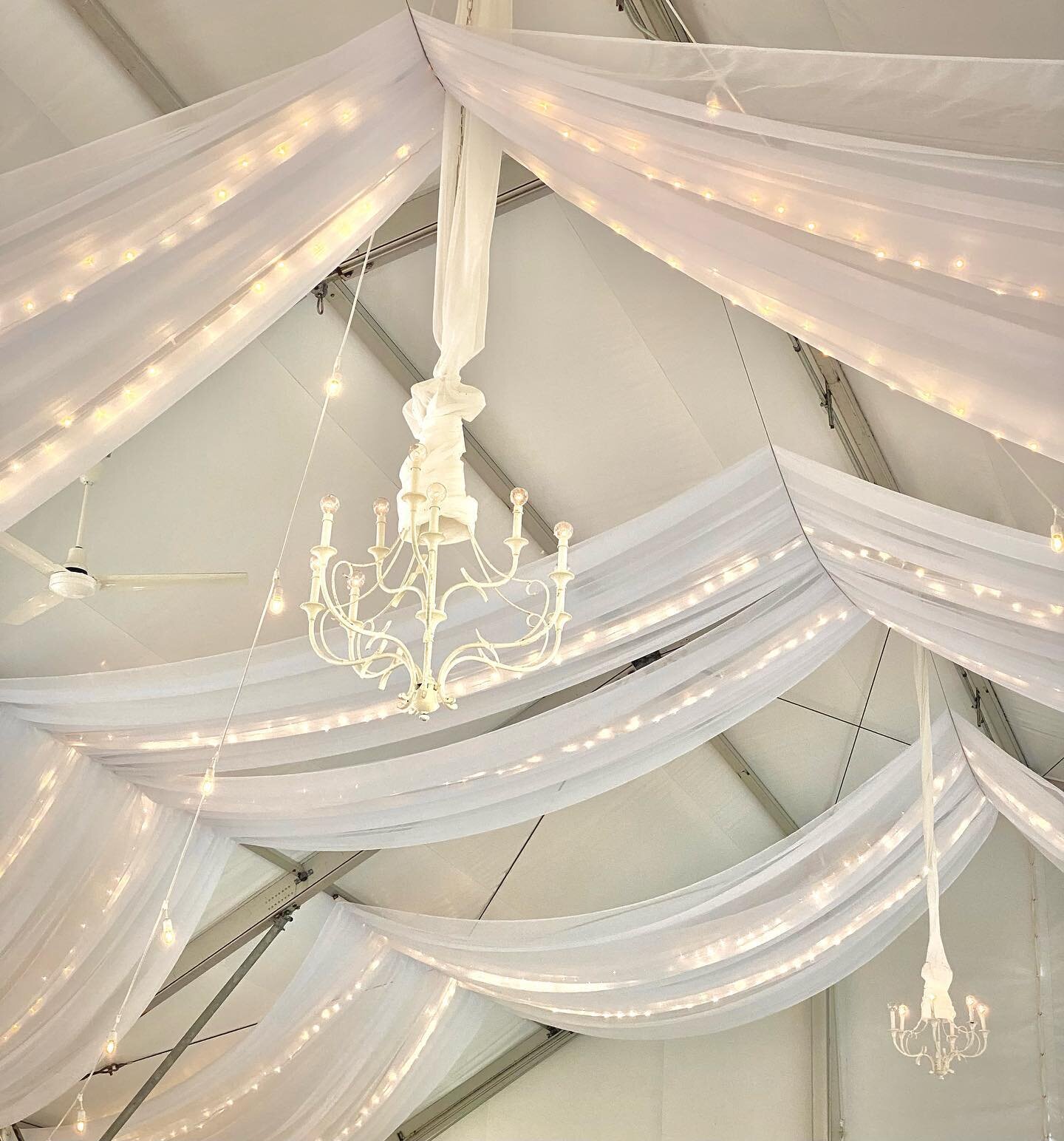 Tenting ceiling treatment swags!  @gorge.ousweddings @windmountainranch 

#lights #weddinglights #swags #swag #white #light #summer #vibe #goodtimes #bowerbirdpdx #bowerbirdevents #drapelife #drape #portland #oregon #usa #washington #pnw #pnwonderlan