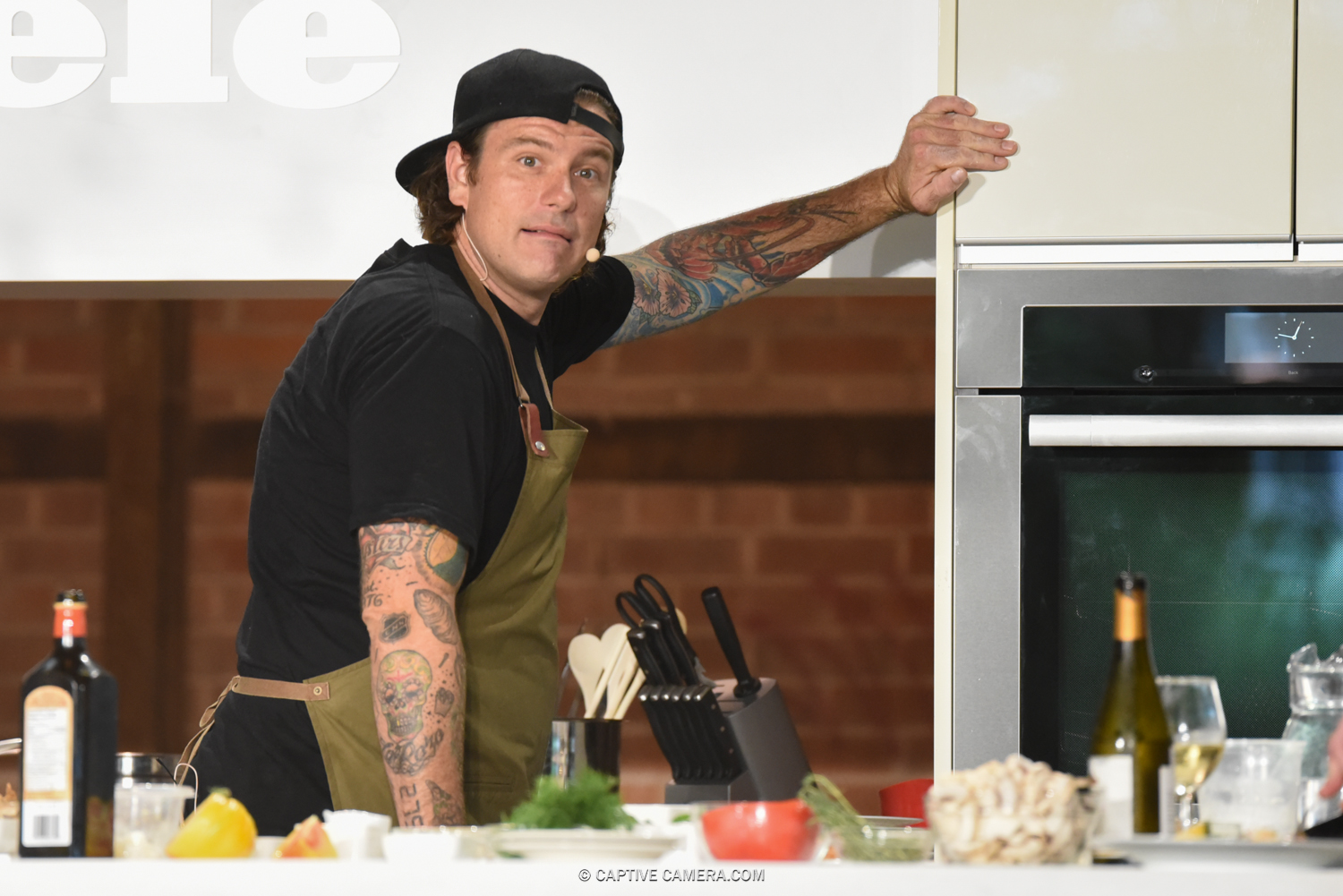 CANADIAN CELEBRITY CHEF CHUCK HUGHES AT TORONTO FOOD AND WINE FESTIVAL