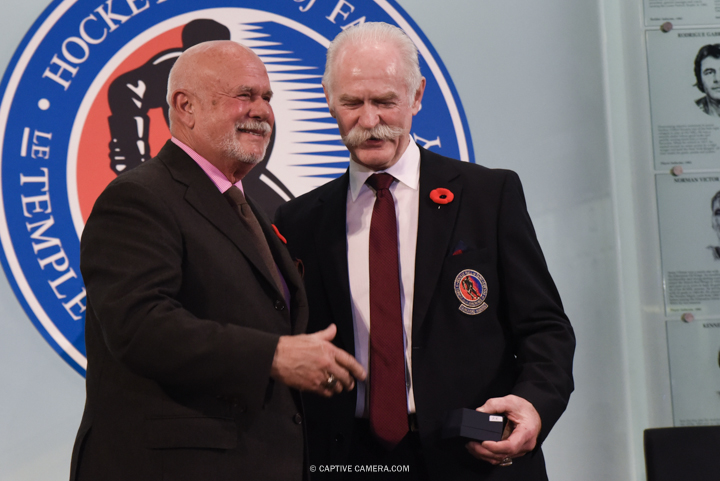  Nov. 6, 2015 (Toronto, ON) - Peter Karmanos Junior is inducted into the Hockey Hall of Fame by Chairman Lanny McDonald. 