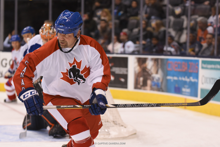  Nov. 8, 2015 (Toronto, ON) - Wendel Clark of Team Gilmour during the Haggar Hockey Hall of Fame Legends Classic at Air Canada Centre. 
