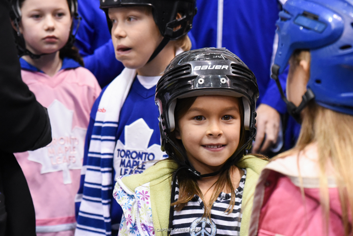  Nov. 8, 2015 (Toronto, ON) - Young fans during the Haggar Hockey Hall of Fame Legends Classic at Air Canada Centre. 
