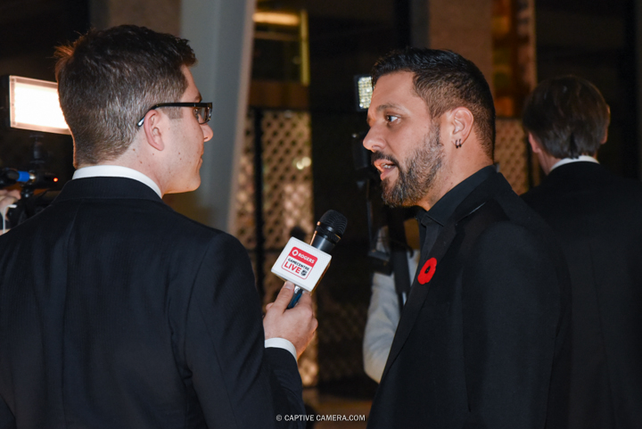  Nov. 9, 2015 (Toronto, ON) - NHL commentator George Stroumboulopoulos on the red carpet to the Hockey Hall of Fame induction ceremony at Brookfield Place, downtown Toronto. 