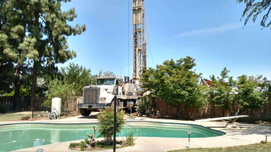 We take great care not to damage property during the drilling operation.