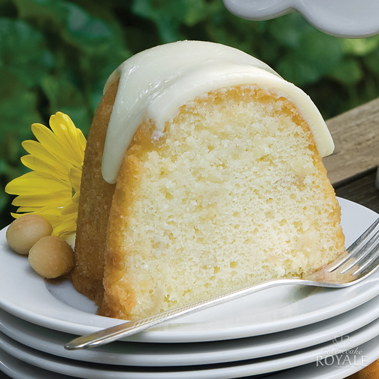 WHITE CHOCOLATE MACADAMIA NUT CAKE