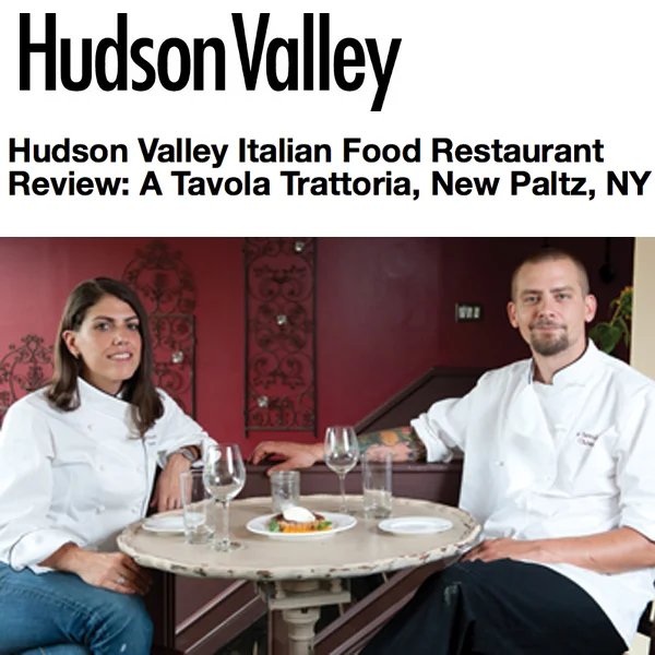 Hudson Valley Magazine 2012 Review of A Tavola