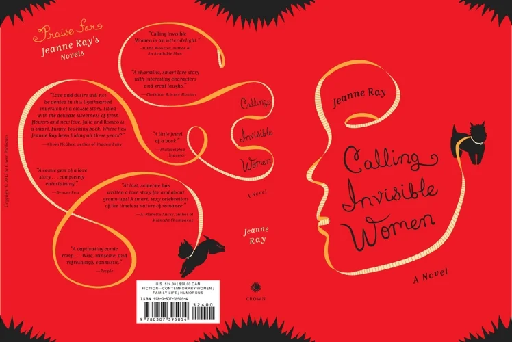 Calling Invisible Women (spine and back) Jacket design and illustration by Maria Elias Art direction by Christopher Brand